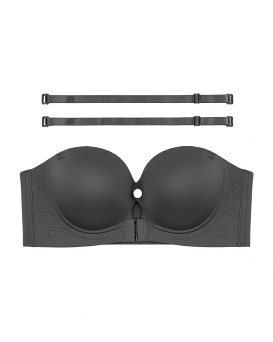 Seamless Padded Bra - Noryx - Charcoal