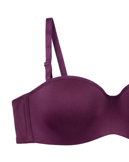 Padded Bra - Soft Wrap - Maroon