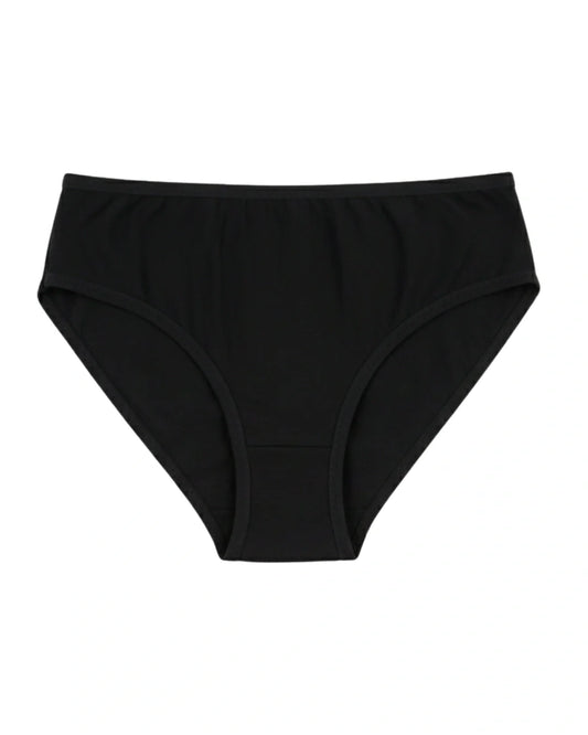 Cotton Brief Panty - Arvia - Black