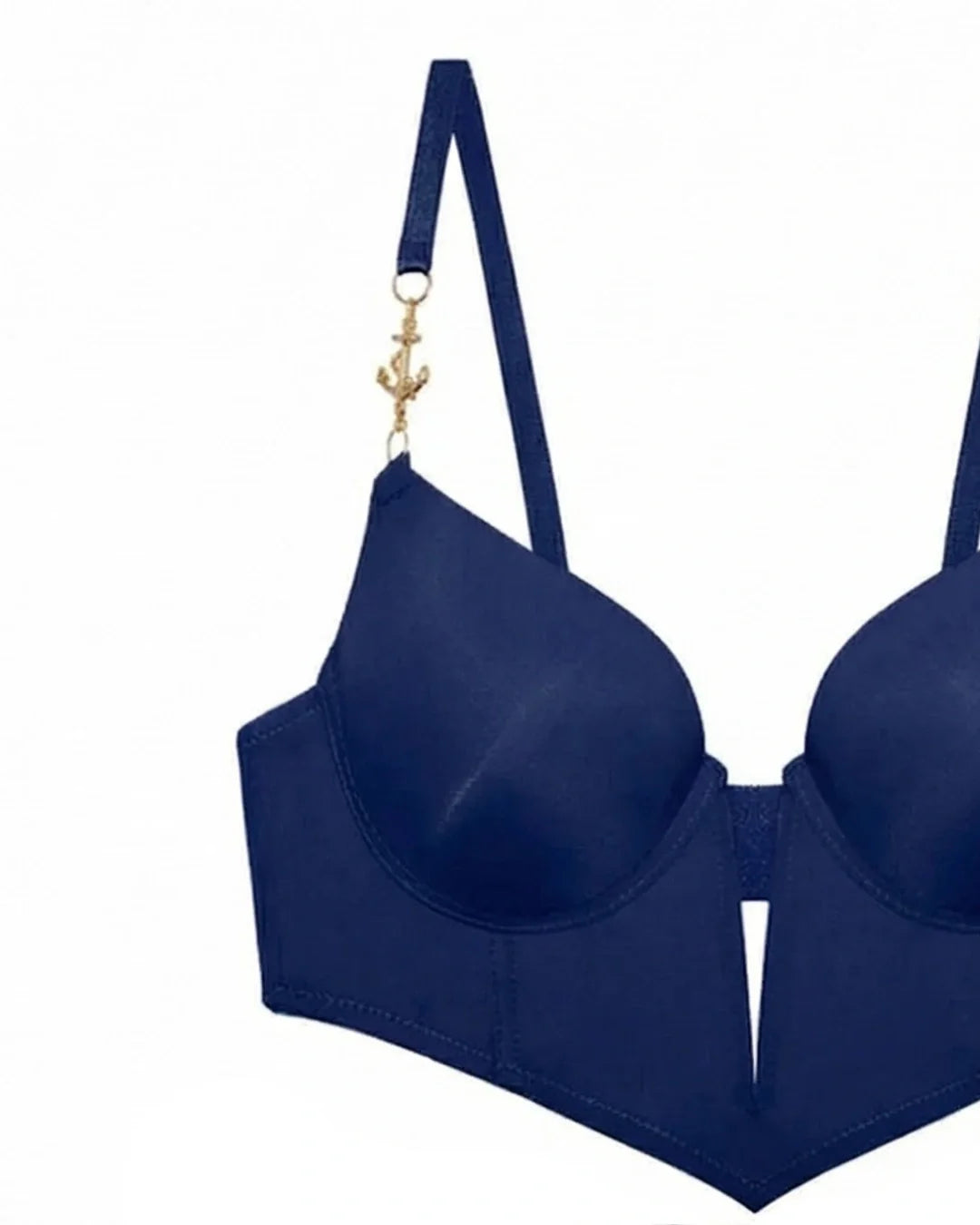 Padded Bra Set - Classic Shape - Blue