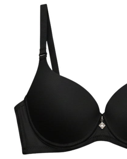 Padded T-Shirt Bra -Smooth Lift - Black