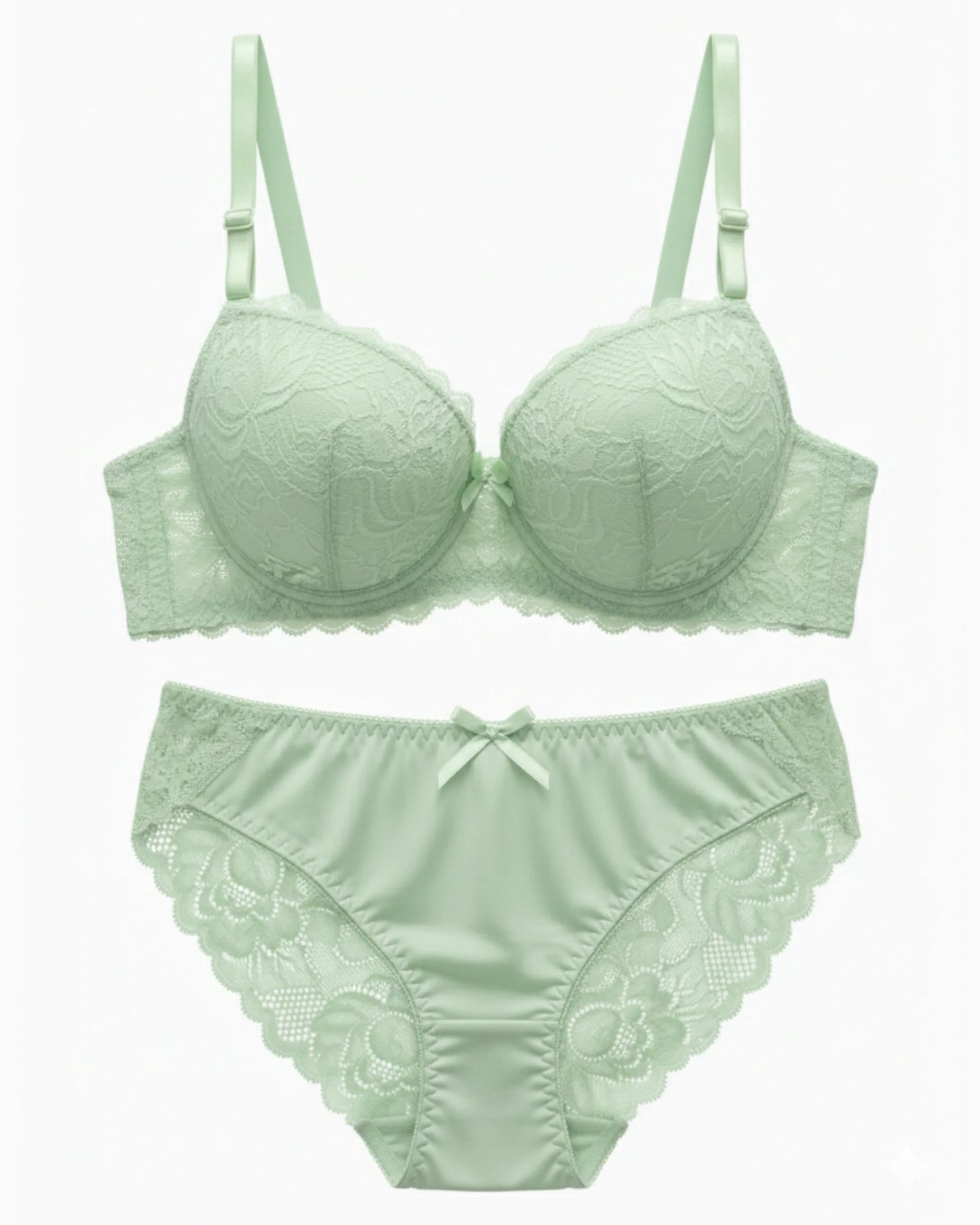 Padded Bra Set -  Embro - Green