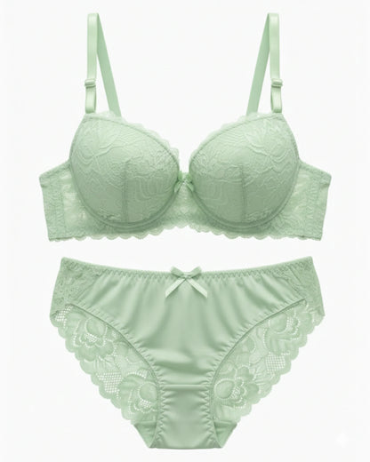 Padded Bra Set -  Embro - Green