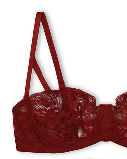 Non Padded Bra Set - Lila