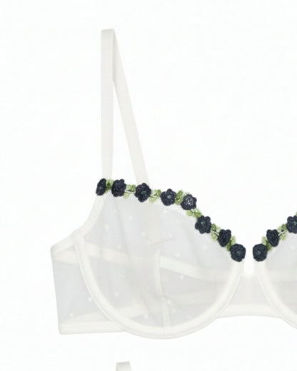 Non-Padded Bra - Mila - White