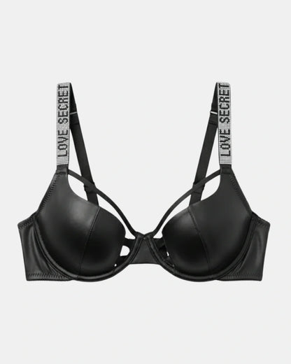 Non Padded Underwire Bra Set - True Fit - Black
