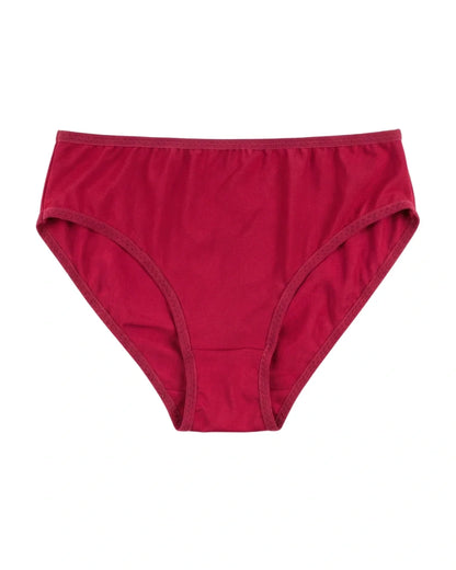 Cotton Brief Panty - Arvia - Maroon