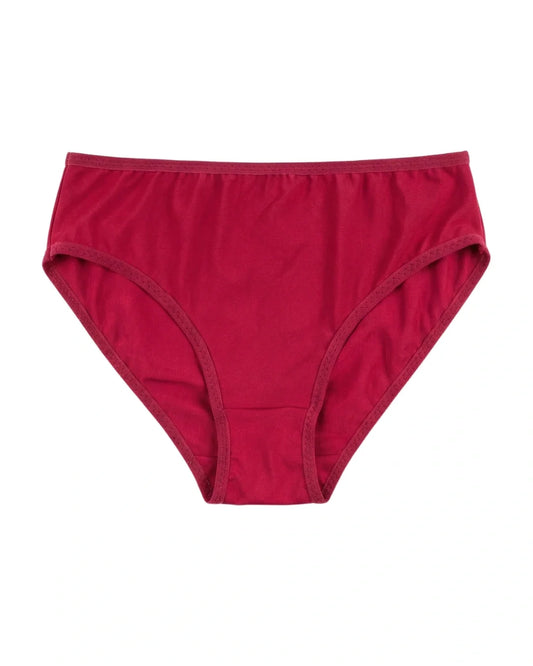 Cotton Brief Panty - Arvia - Maroon