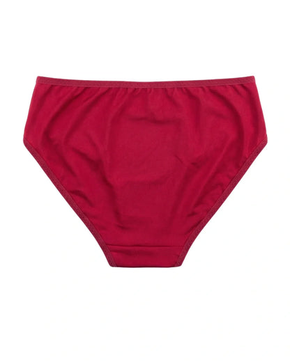 Cotton Brief Panty - Arvia - Maroon