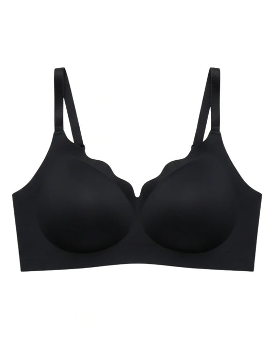 Seamless Padded Bra - Amorva - Black