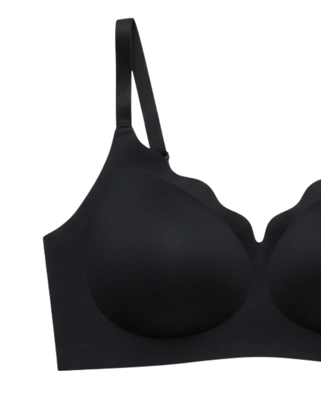 Seamless Padded Bra - Amorva - Black