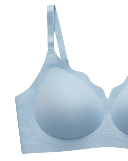 Seamless Padded Bra - Amorva - Blue