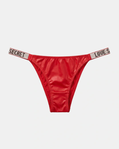 Non Padded Underwire Bra Set - True Fit - Red