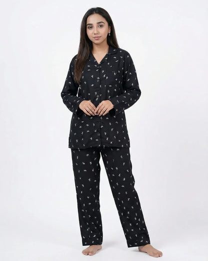 Linen Pajama Suit - Blossy