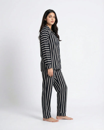 Linen Pajama Suit - Mistline