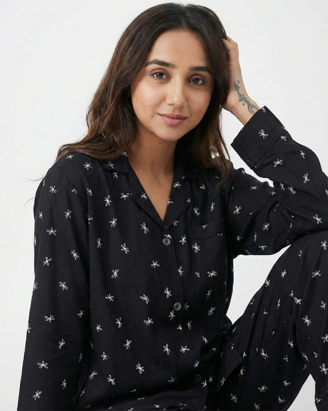 Linen Pajama Suit - Blossy