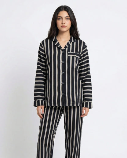 Linen Pajama Suit - Mistline