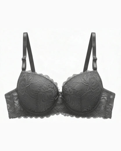 Padded Bra Set -  Embro - Grey