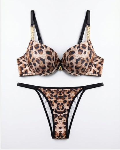 Padded Bra Set - Luxe Lift - Leopard