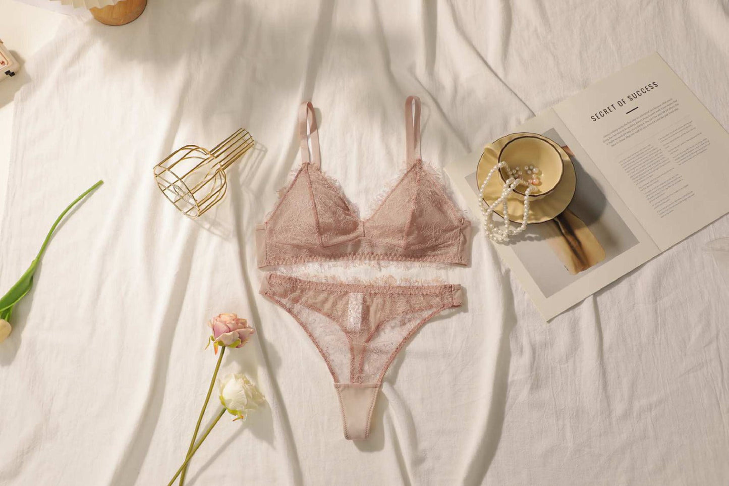 Bra Set - Floral Embrace