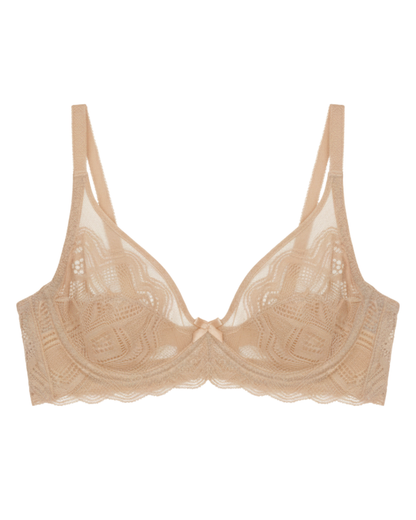 Non-Padded Lace Bra - June - Skin